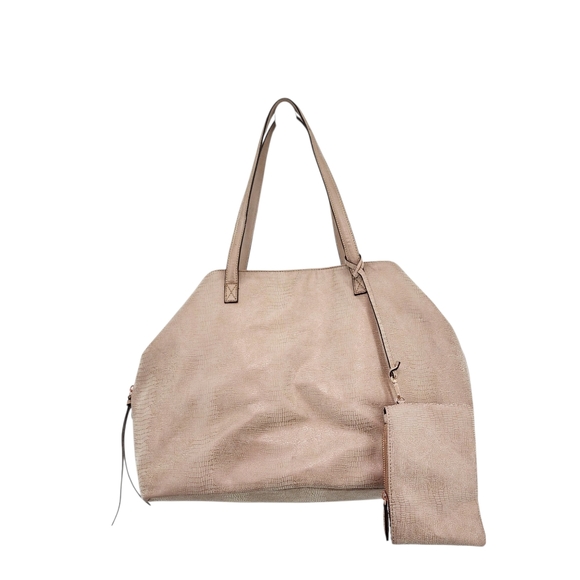 Free People Handbags - Free People Women's Embossed Leather Tote Bag with Wallet - OS